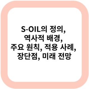 S-OIL의 정의, 역사적 배경, 주요 원칙, 적용 사례, 장단점, 미래 전망